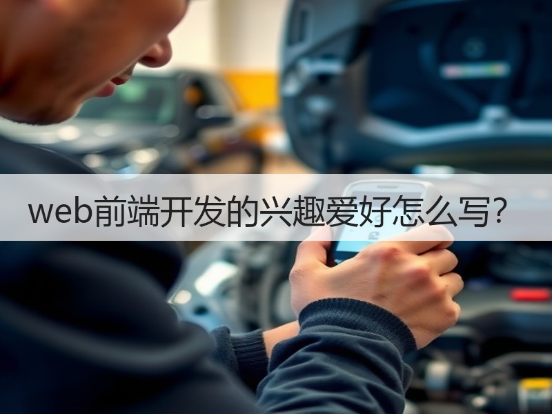 web前端开发的兴趣爱好怎么写？