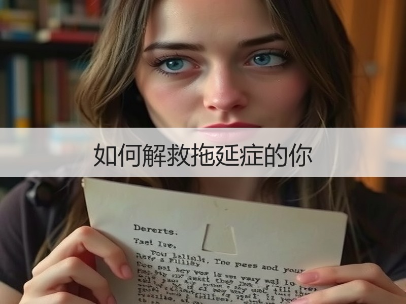 如何解救拖延症的你