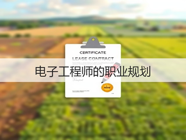 电子工程师的职业规划(图1) 电子工程师的职业规划(图1)