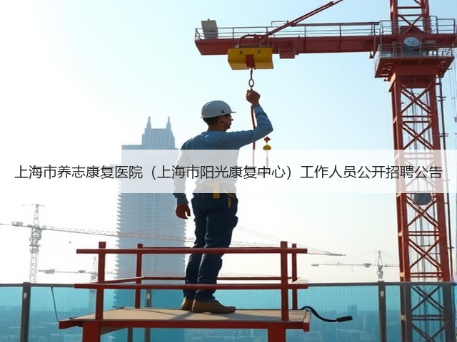 上海市养志康复医院（上海市阳光康复中心）工作人员公开招聘公告(图2)