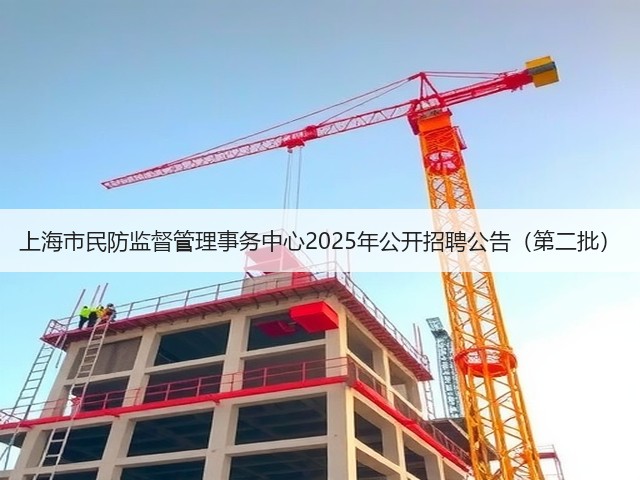 上海市民防监督管理事务中心2025年公开招聘公告（第二批）(图3)