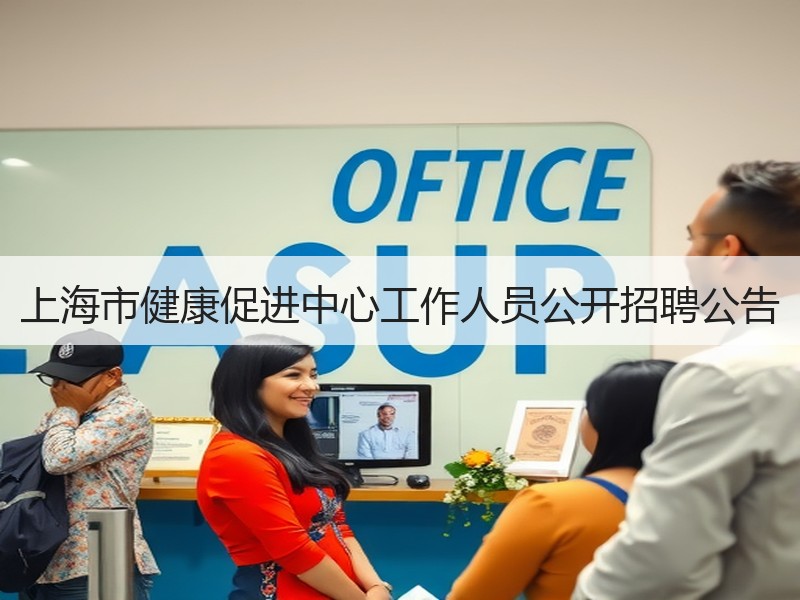 上海市健康促进中心工作人员公开招聘公告