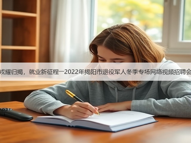 戎耀归揭,就业新征程――2022年揭阳市退役军人冬季专场网络视频招聘会(图2) 戎耀归揭,就业新征程――2022年揭阳市退役军人冬季专场网络视频招聘会(图2)