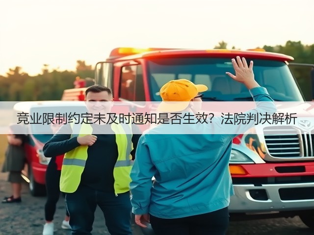 竞业限制约定未及时通知是否生效?法院判决解析(图1) 竞业限制约定未及时通知是否生效?法院判决解析(图1)