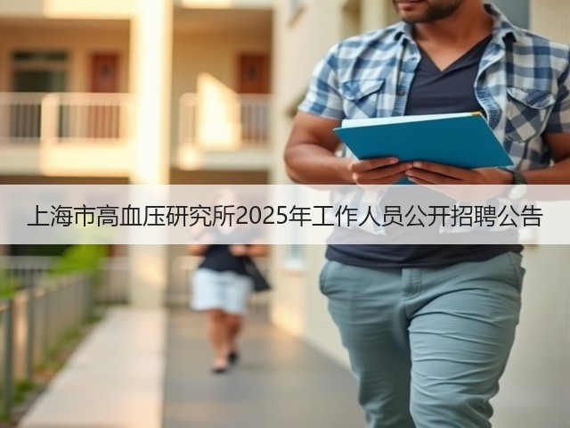 上海市高血压研究所2025年工作人员公开招聘公告(图3)