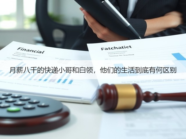 月薪八千的快递小哥和白领，他们的生活到底有何区别(图2)