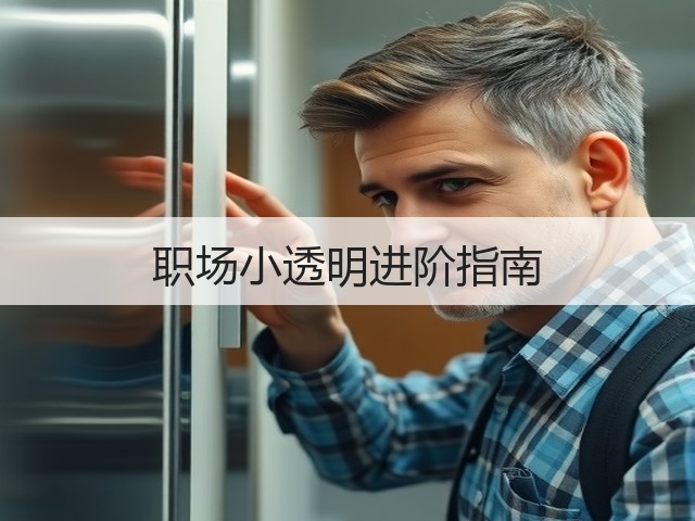 职场小透明进阶指南(图3) 职场小透明进阶指南(图3)