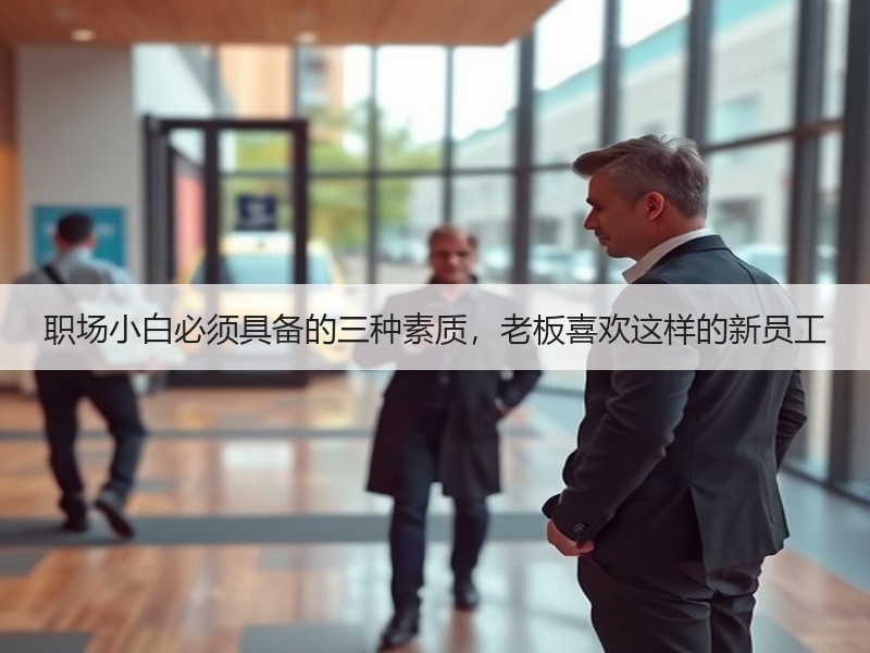 职场小白必须具备的三种素质，老板喜欢这样的新员工