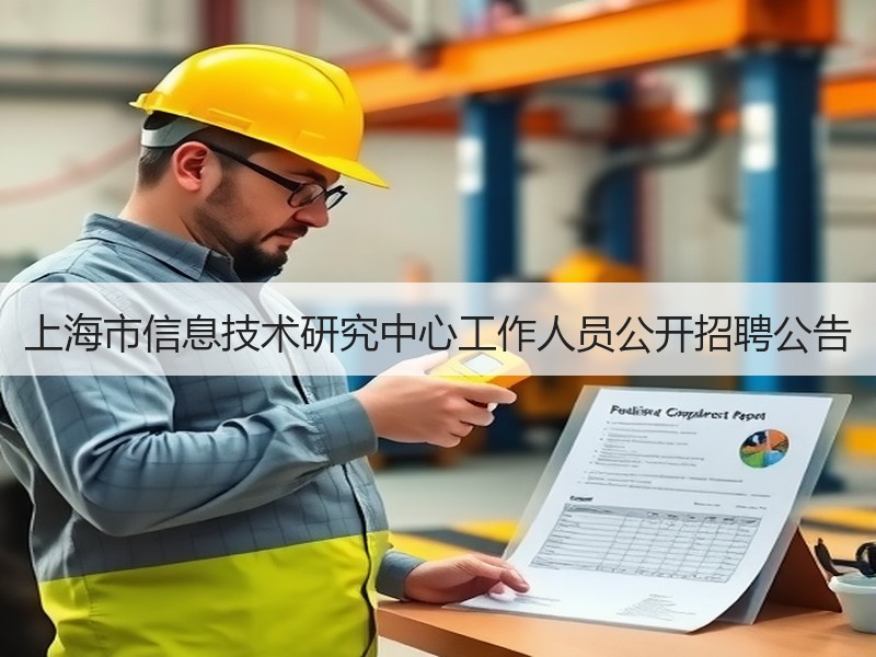 上海市信息技术研究中心工作人员公开招聘公告
