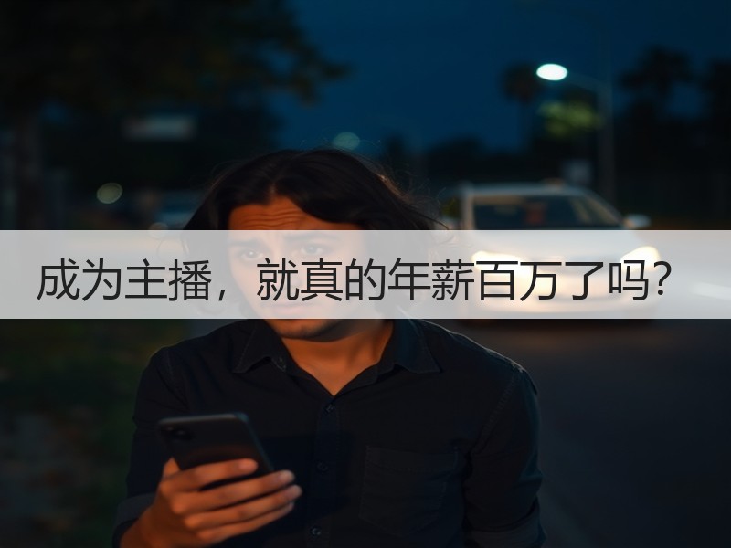 成为主播，就真的年薪百万了吗？
