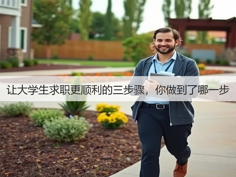让大学生求职更顺利的三步骤，你做到了哪一步