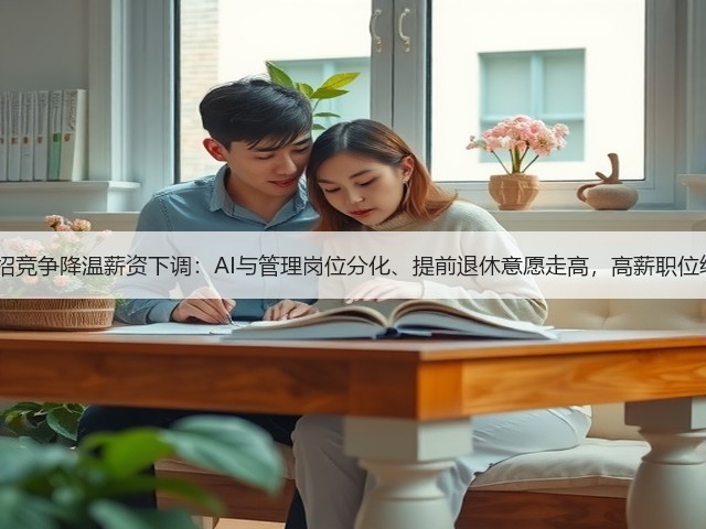 2024春招竞争降温薪资下调：AI与管理岗位分化、提前退休意愿走高，高薪职位结构变化(图1)