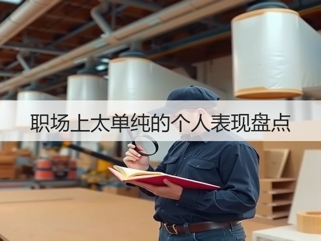 职场上太单纯的个人表现盘点(图3) 职场上太单纯的个人表现盘点(图3)