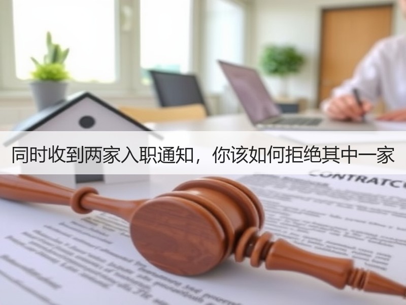 同时收到两家入职通知，你该如何拒绝其中一家
