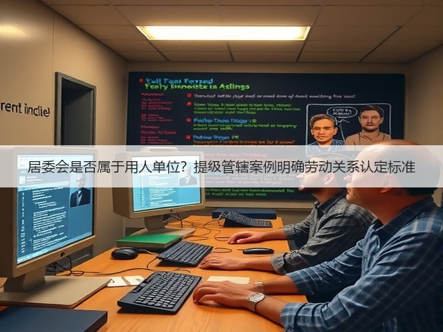 居委会是否属于用人单位?提级管辖案例明确劳动关系认定标准(图2) 居委会是否属于用人单位?提级管辖案例明确劳动关系认定标准(图2)