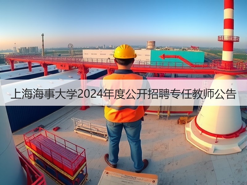 上海海事大学2024年度公开招聘专任教师公告