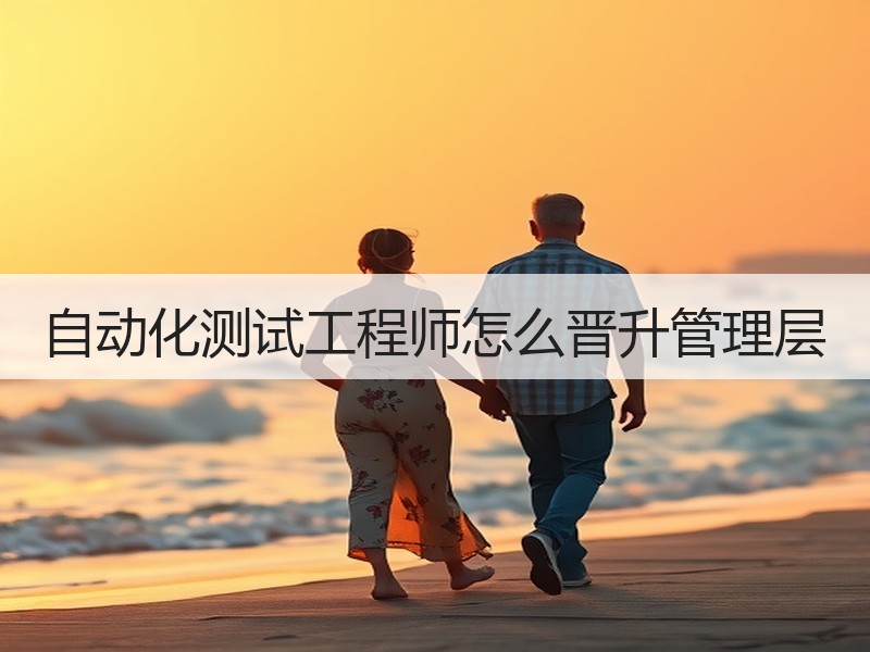 自动化测试工程师怎么晋升管理层