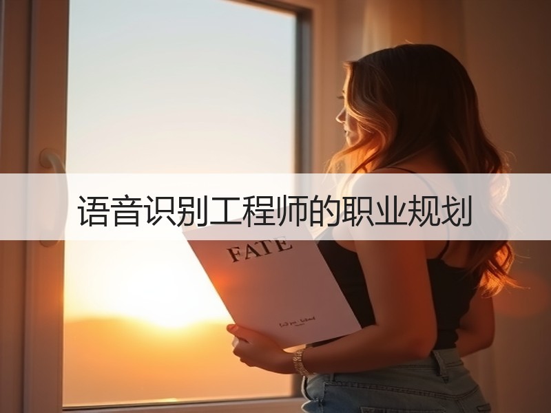 语音识别工程师的职业规划