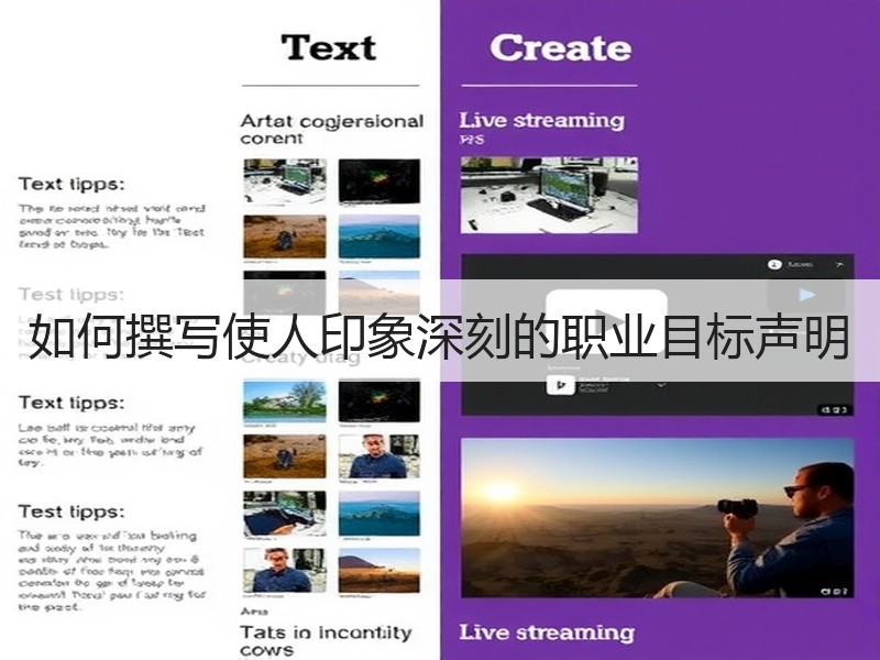如何撰写使人印象深刻的职业目标声明