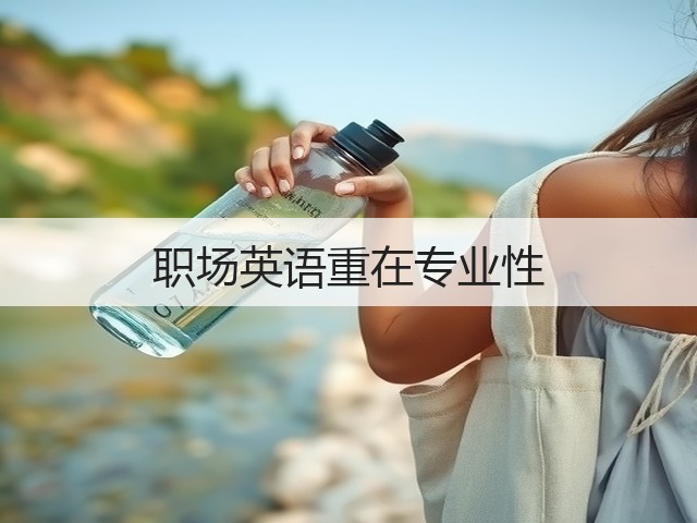 职场英语重在专业性(图1) 职场英语重在专业性(图1)