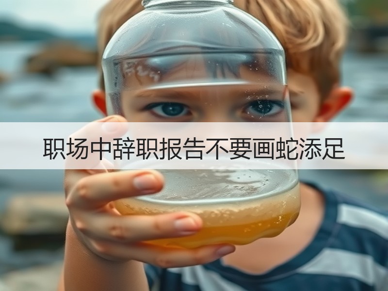 职场中辞职报告不要画蛇添足