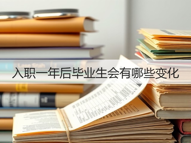入职一年后毕业生会有哪些变化(图1) 入职一年后毕业生会有哪些变化(图1)