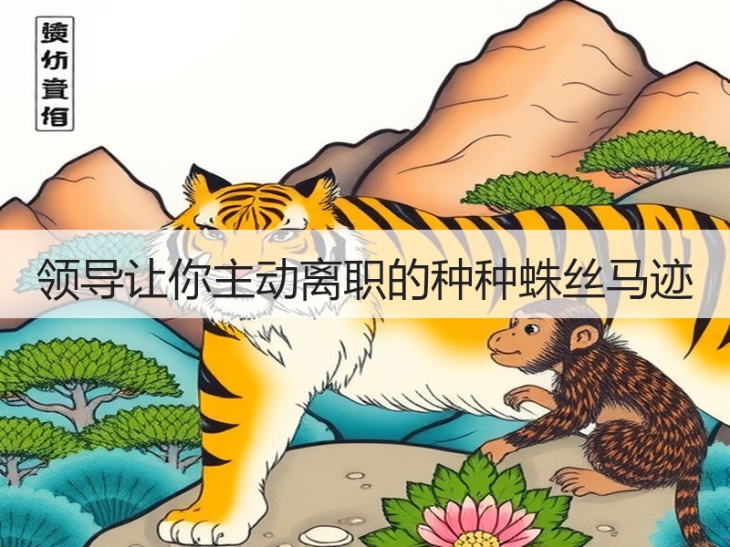 领导让你主动离职的种种蛛丝马迹