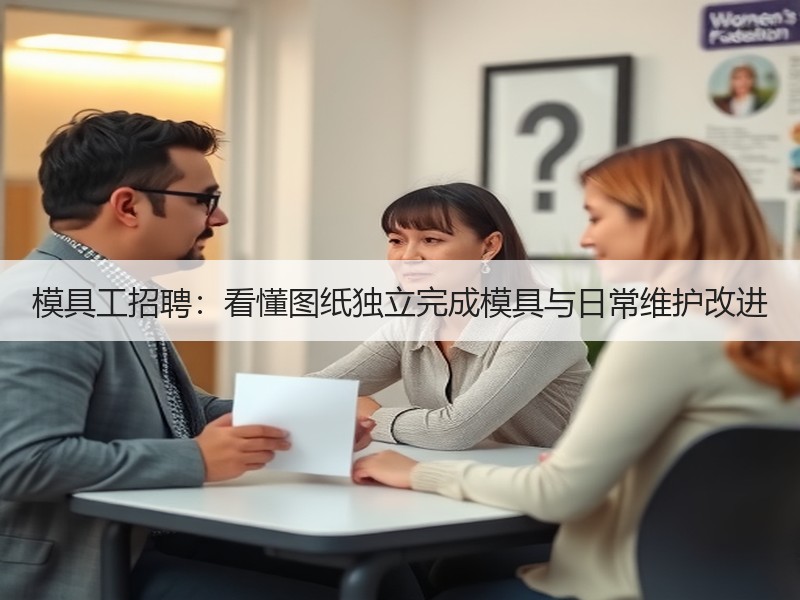 模具工招聘：看懂图纸独立完成模具与日常维护改进
