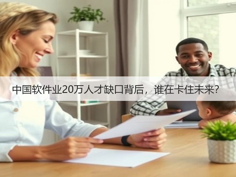 中国软件业20万人才缺口背后，谁在卡住未来？