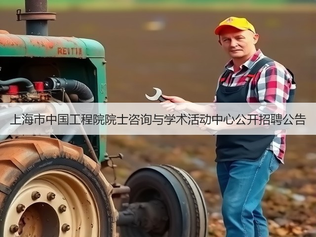 上海市中国工程院院士咨询与学术活动中心公开招聘公告(图1)