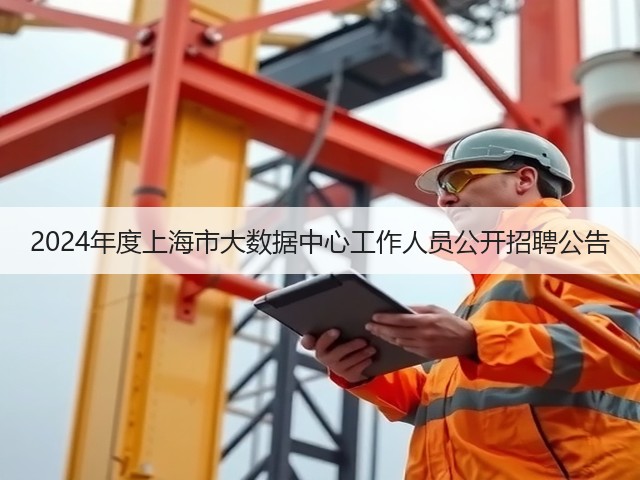 2024年度上海市大数据中心工作人员公开招聘公告(图3)