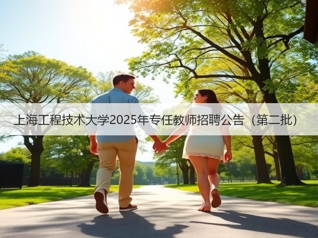上海工程技术大学2025年专任教师招聘公告(第二批)(图1) 上海工程技术大学2025年专任教师招聘公告(第二批)(图1)