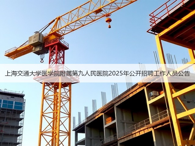 上海交通大学医学院附属第九人民医院2025年公开招聘工作人员公告(图1) 上海交通大学医学院附属第九人民医院2025年公开招聘工作人员公告(图1)