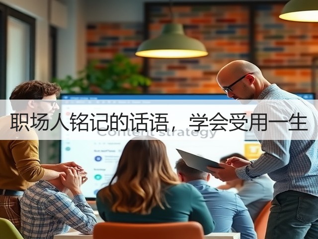 职场人铭记的话语,学会受用一生(图1) 职场人铭记的话语,学会受用一生(图1)