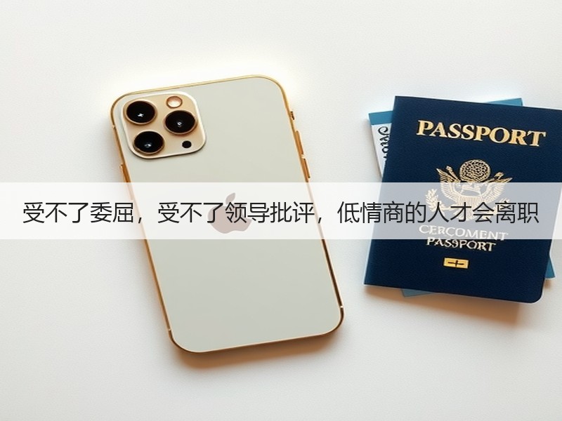 受不了委屈，受不了领导批评，低情商的人才会离职