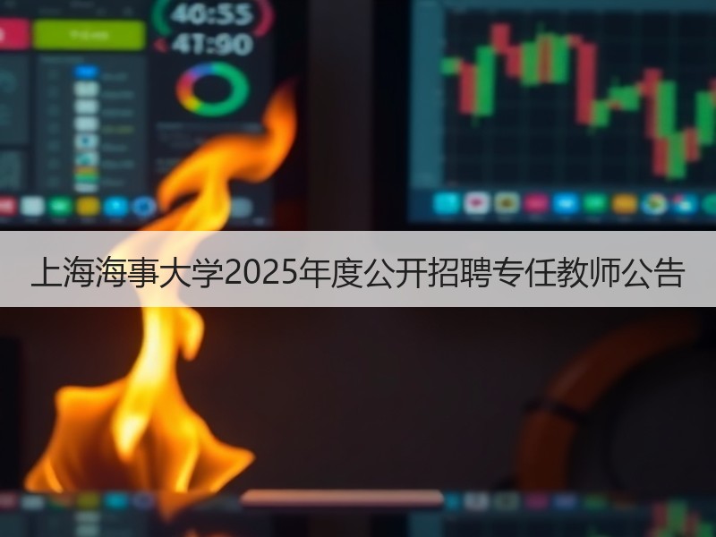 上海海事大学2025年度公开招聘专任教师公告