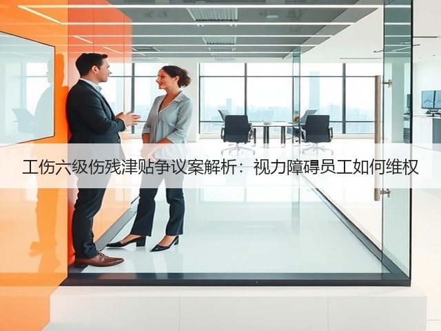 工伤六级伤残津贴争议案解析:视力障碍员工如何维权(图1) 工伤六级伤残津贴争议案解析:视力障碍员工如何维权(图1)