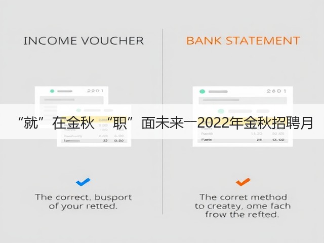 “就”在金秋 “职”面未来――2022年金秋招聘月(图1)