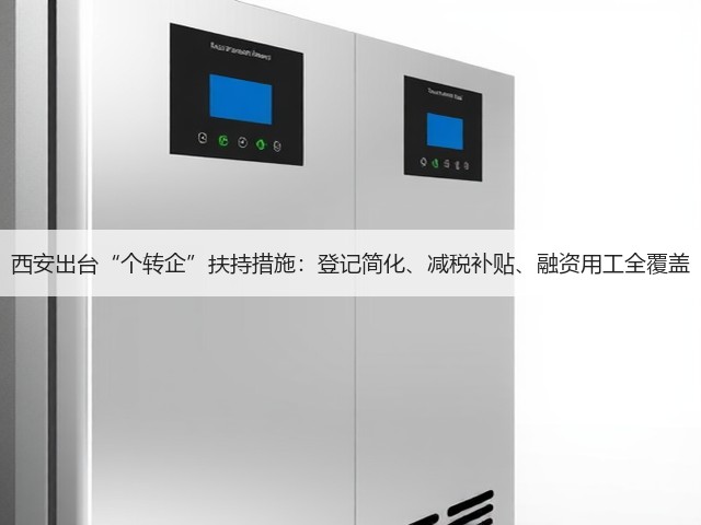 西安出台“个转企”扶持措施:登记简化、减税补贴、融资用工全覆盖(图2) 西安出台“个转企”扶持措施:登记简化、减税补贴、融资用工全覆盖(图2)