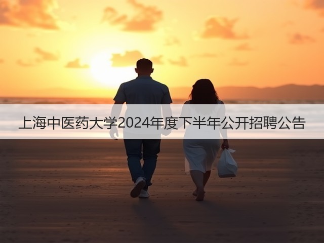 上海中医药大学2024年度下半年公开招聘公告(图3) 上海中医药大学2024年度下半年公开招聘公告(图3)