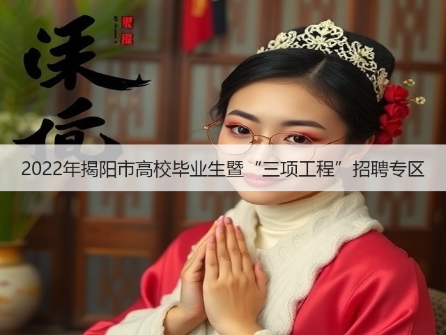 2022年揭阳市高校毕业生暨“三项工程”招聘专区(图1) 2022年揭阳市高校毕业生暨“三项工程”招聘专区(图1)