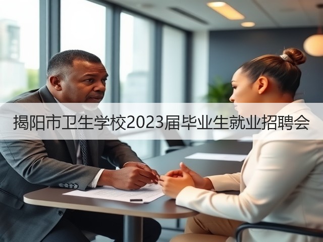 揭阳市卫生学校2023届毕业生就业招聘会(图3)