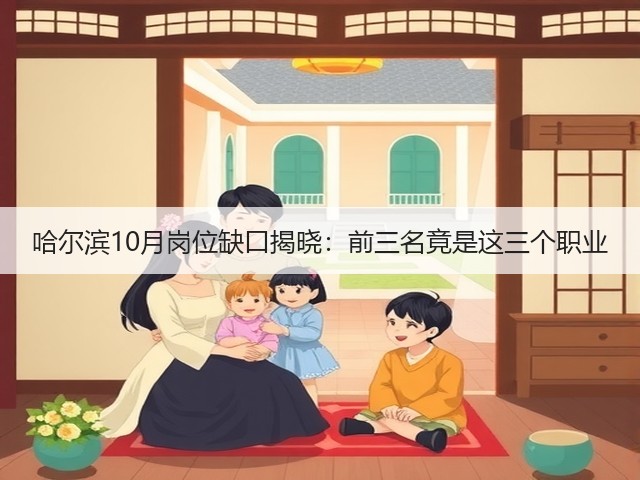 哈尔滨10月岗位缺口揭晓：前三名竟是这三个职业(图1)