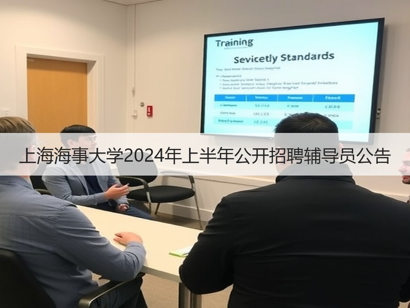 上海海事大学2024年上半年公开招聘辅导员公告