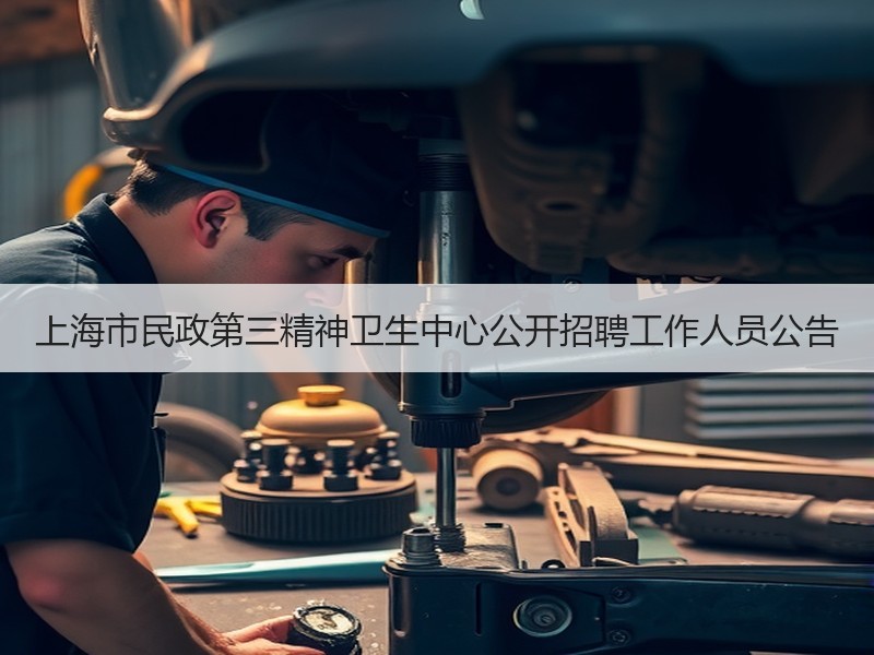 上海市民政第三精神卫生中心公开招聘工作人员公告