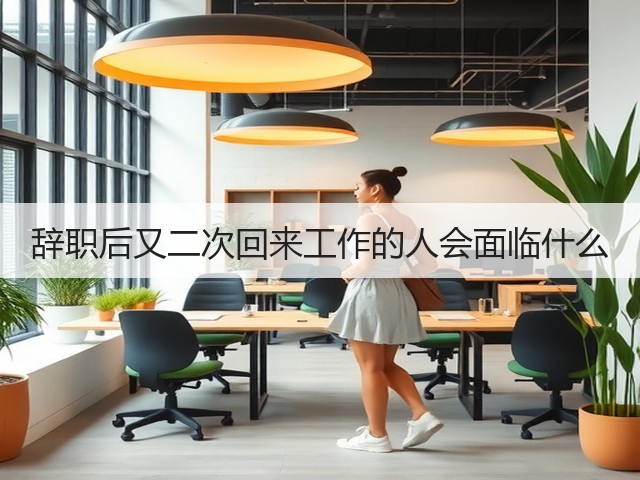 辞职后又二次回来工作的人会面临什么(图1) 辞职后又二次回来工作的人会面临什么(图1)
