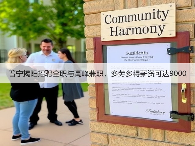 普宁揭阳招聘全职与高峰兼职,多劳多得薪资可达9000(图1) 普宁揭阳招聘全职与高峰兼职,多劳多得薪资可达9000(图1)