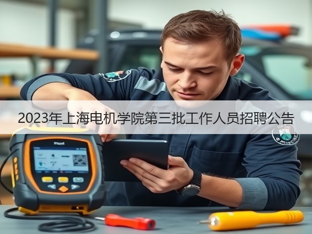 2023年上海电机学院第三批工作人员招聘公告(图1)