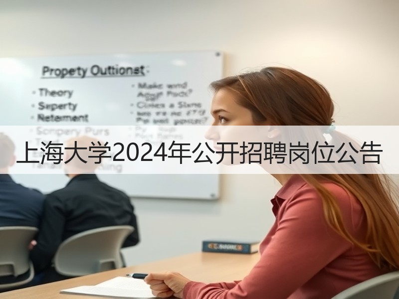 上海大学2024年公开招聘岗位公告