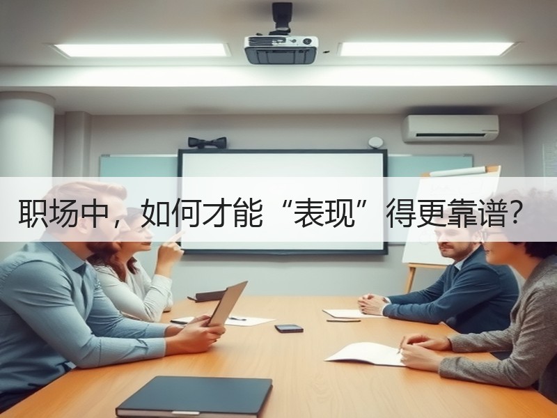 职场中，如何才能“表现”得更靠谱？